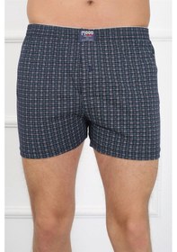 Resim Lenaca Erkek Penye Boxer Lacivert Lacivert 