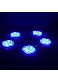 Resim Powermaster Pm-14698 12 Volt 3 Watt Mavi Yanıp Sönen Çakar 6565-2835 Modül Led 65x65x12mm 