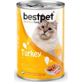 Resim Best Pet Hindi Etli Yetişkin Kedi Konservesi 400 G 
