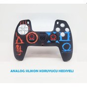 Resim Ps5 Dualsense God Of War Ragnarok Koruyucu Silikon Kılıf + Analog Silikon Koruyucu Kırmızı 