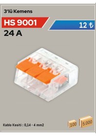 Resim 3'lü Klemens Hs 9001 10 Adet 