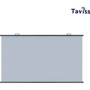 Resim TAVİSS 100 İNÇ 221X124 CM Anti-Light Duvar Tipi Rulo Katlanabilir Projeksiyon Perdesi 