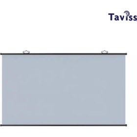 Resim TAVİSS 100 İNÇ 221X124 CM Anti-Light Duvar Tipi Rulo Katlanabilir Projeksiyon Perdesi 