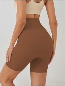 Resim Mistirik Porfy Model Dikişsiz Toparlayıcı Ve Sıkılaştırıcı Lazer Kesim Tayt Kısa Şort Ten Renk, MistirikMoDŞort1 