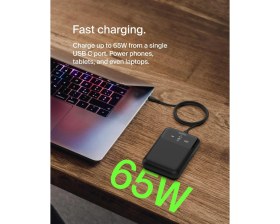 Resim Belkin Boostcharge 3 Portlu Dizüstü Powerbank 20K, Usb-C ve Usb-A Portları, Hızlı Şarj Usb-C Güç Dağ 