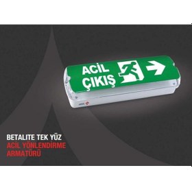 Resim Arsel Betalite Aeb-3211-L Acil Çıkış Yönlendirme Armatürü Sürekli (534086150) 