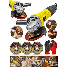 Resim Pro Metal Şanzuman Bakır Sargılı Bhd Avuç Içi Taşlama Demir Metal Kesme Makinesi Sprel 115 Mm 