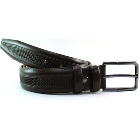 Resim Mentor Regalo Deri Kemer Kahve Klasik Desenli 81037 Kahverengi 