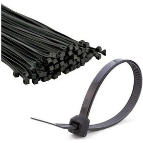 Resim KSN Kablo Bağı Plastik Kelepçe Siyah 7.6x550mm - 100 Adet 