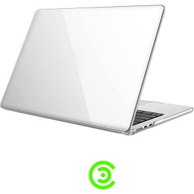 Resim CEPCASE Macbook Air 13.3 M1 2021 Kılıf A1932/a2179/a2337 Hava Kanallı 360 Derece Kristal Şeffaf Kapak 