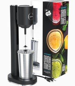 Resim Elektrikli Protein Shaker 500ML Paslanmaz Çelik Hazne, GS Sertifikalı, Fitness Blender 