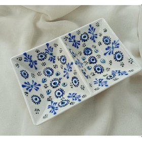 Resim Çini Çerezlik Sunumluk Kase Tabak Kahvaltı Tabağı Seramik 