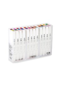 Resim Touch Twin Brush Marker Fırça Uçlu Marker Seti 36 Renk 