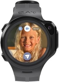 Resim Elari 4G Çocuk Akıllı Saat Telefon GPS Takip Cihazı Erkek ve Kız Çocukları için Su Geçirmez, 2 Yönlü Sesli ve Görüntülü Aramalar, SOS Düğmesi, Çıkarma Sensörü, Kamera, MP3 Çalar - KidPhone 4GR (Siyah) 