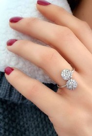 Resim OSESHOP Zirkon Taşlı Gümüş Yüzük 