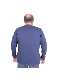 Resim Moc Grande Mocgrande Erkek Büyük Beden Sıfır Yaka Sweat Twenty 24200 Indıgo Indigo 