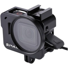 Resim GoPro Puluz Muhafaza Kabuk Alüminyum Alaşımlı Koruyucu Kafes 
