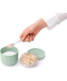 Resim Brabantia Make Take Jade Green Plastik Yemek Taşıma Kasesi 500ML 