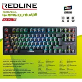 Resim Redline RGK-901 Rgb Oyuncu Klavye 