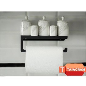Resim Metal Bahartatlık Raflı Havluluk&hav Siyah 