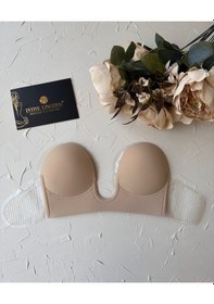 Resim Intive Göğüs Ve Sırt Dekolte Kıyafetler İçin Balenli Hayalet Push Ten Rengi 