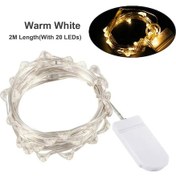 Resim Xiyyadms "20 Led Bakır Telli Peri Işığı - Düğün, Parti Ve Noel Dekorasyonu İçin Romantik Aydınlatma" Ilık Beyaz 