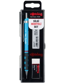 Resim Rotring Tikky Mekanik Versatil Kurşun Kalem Seti 0.7 MM Açık Mavi 