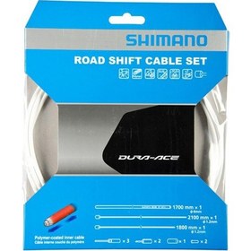 Resim Shimano Dura-Ace 9000 Vites Kablo Seti Polımer Beyaz(y63z98920) Siyah 