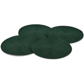 Resim Amerikan Servis, 4 Adet, Yuvarlak, Yeşil Yeşil 