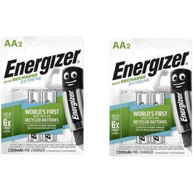 Resim Energizer Extreme 2300 mAh AA Şarj Edilebilir Kalem Pil (4 adet) 