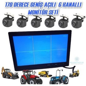 Resim 10 İnç 6 Kanallı 170 '' 6 Kameralı Araç Monitörü Twogo Go-6006 