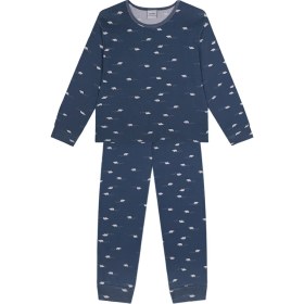 Resim Antebies Organik Lacivert Kutup Ayısı Erkek Çocuk Pijama Takımı 