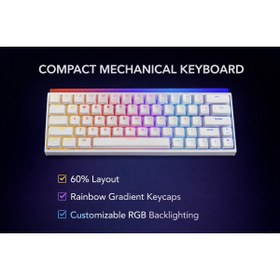Resim VOOKA 68 Tuş Red Switch RGB Mekanik Oyuncu Klavyesi - Hot Swapple , Renkli Aydınlatma Gaming Keyboard 