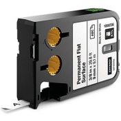 Resim Dymo Xtl Sabit Polyester Düz Yüzey.9 MM x 9.1 M Beyaz Siyah 186873 