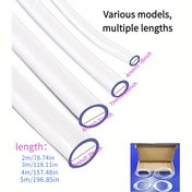 Resim Ev Tamirleri, Yağ Transferi Akvaryumu, Laboratuvar, Bahçe, Damlama Sulama vb. için Esnek Plastik Tüp Seti, 4mm 7mm 8mm 10mm İç Çap, Uzunluk 2m, 3m, 4m, 5m, Kalınlık 1mm, Şeffaf PVC Boru Kombinasyonu 