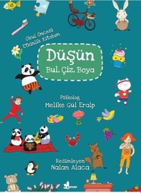 Resim Düşün Bul Çiz Boya-Okul Öncesi Etkinlik Kitabım - Melike Gül Eralp - Çınar Yayınları 