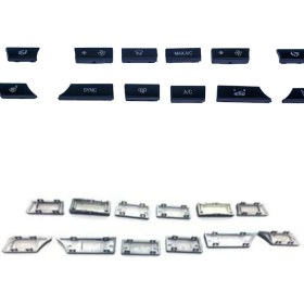 Resim DNC Auto Part Bmw 5 Serisi F10 Için Klima Kontrol Tuş Takımı Düğme Seti 
