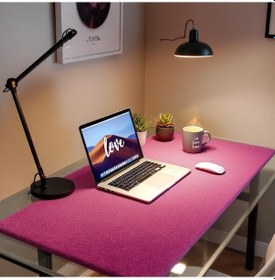 Resim Mouse Pad Pembe Masa Matı 90x340cm Suni Deri Desk Mat Ev Dekor 90 Cm 340 Cm 