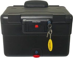 Resim WHEELIE XT69X-B 30/40 Litre Motosiklet Arka Çanta Genişleyebilen Siyah Su Geçirmez Tak Çıkart Özellikli ABS 