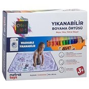 Resim Matrax Oyuncak Boyama Halısı ve 12'li Boya Kalemi Seti 