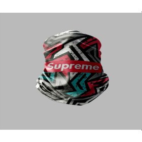 Resim Supreme Tasarımlı Motorcu Buff Maske Outdoor Boyunluk Unisex Bandana Siyah 