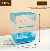 Resim Willowhaven Geniş Kuş Kafesi Muhabbet Kuşları Ve Kanaryalar İçin Sağlam Metal Mavi 