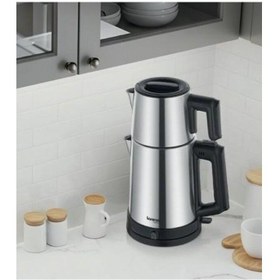Resim AKILLIELMA LORENZO LRZ-1077 GRANDE ÇELİK ÇAY MAKİNESİ İNOX 