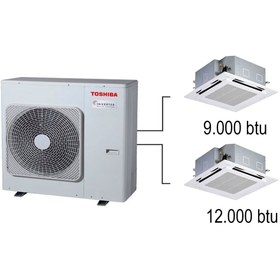 Resim Toshiba 2m Multi Kaset Tipi Klima 9.000 12.000 Btu/h 