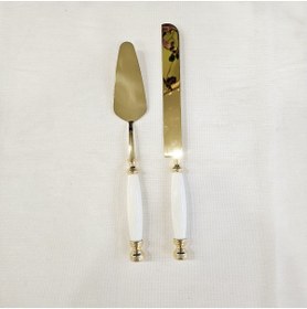 Resim MaviDamla 2 Lİ PASTA SETİ TİTANYUM GOLD 