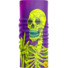Resim Motobir Baf-Bandana Sarı Iskelet 
