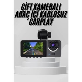 Resim Yol Kayıt Araç Kamerası Hd Dvr 3 Kameralı 2.0in Ekranlı Ön Iç Arka 