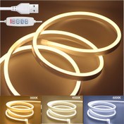 Resim ORAHON Akıllı LED Neon Işık Şeridi - USB Güçlü RGB Aydınlatma, Dört Tuşlu Kontrol Cihazı, Yüksek Kalite, Yatak Odası, Mutfak, Noel Süslemeleri, Dolap Dekoru için - Kolay Kurulum Modern Ortam Aydınlatması, Yatak Odası LED Neonsu, Rahat Atmosfer, Yüksek Kaliteli Aydınlatma 