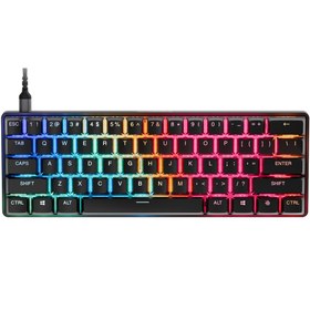 Resim SteelSeries Apex Pro Mini Gen 3 OmniPoint 3.0 HiperManyetik Switch RGB Mekanik Kablolu Oyuncu Klavyesi (UK) 