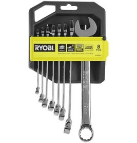 Resim Ryobi RHWR8PC 8 Parça Kombine Anahtar Seti (8-19Mm) - 5132006065 